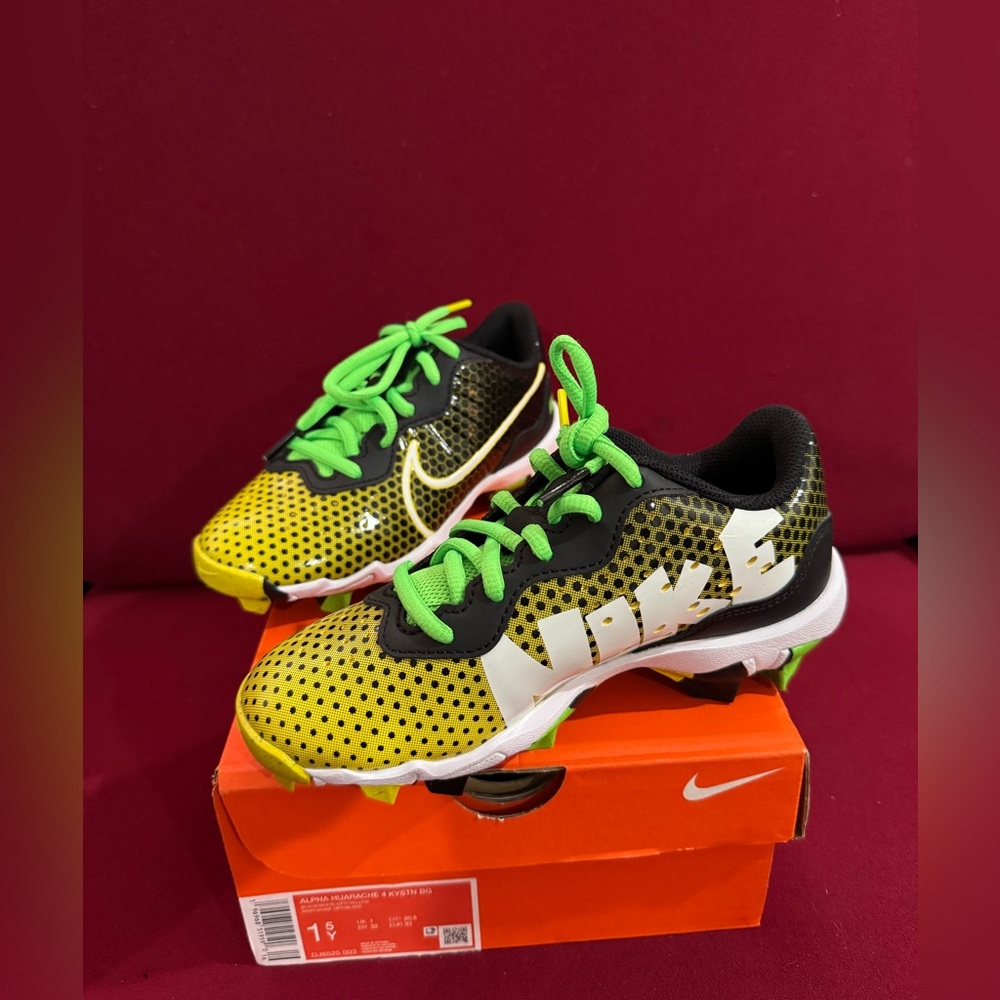Nike Kids' Yellow, Black & Green Cleats